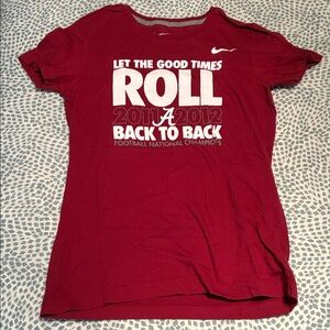 EUC Nike Women's Crimson University of Alabama Tee